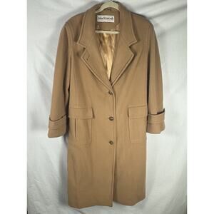 Macintosh New England 100% Wool Vintage Camel Dress Coat, Sz 10, Academia